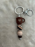 Coffee Lover Handmade Keyring Collection