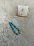 Ocean Blue & Teal Beaded Phone Charm