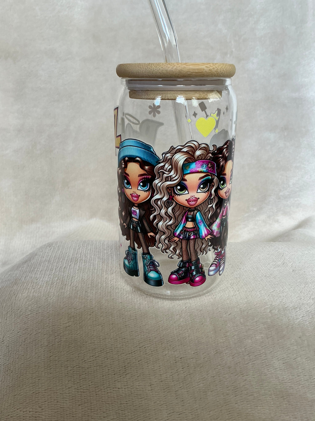 ✨💖 Bratz Y2K Girls Glass Tumbler