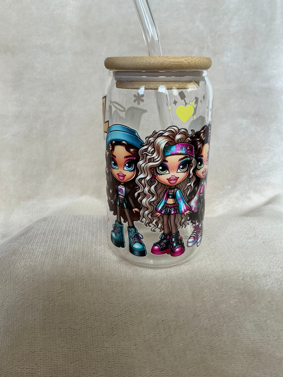 ✨💖 Bratz Y2K Girls Glass Tumbler