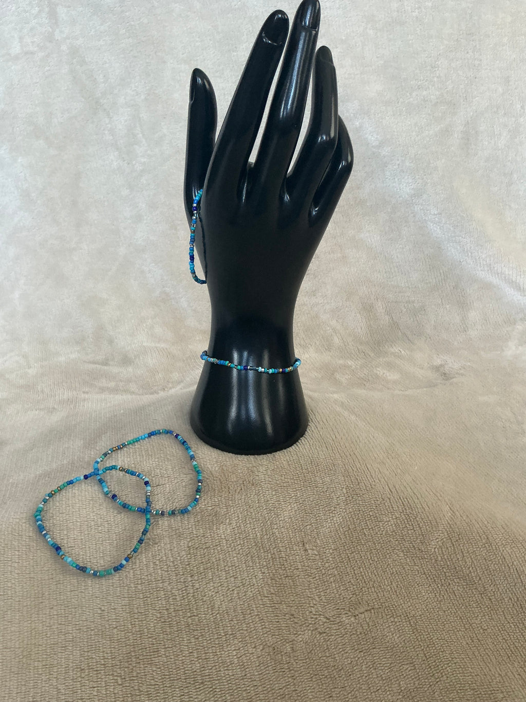 🌊 Ocean Blues Beaded Bracelet