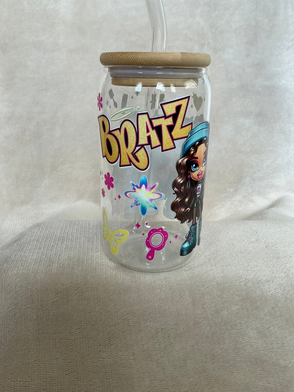 ✨💖 Bratz Y2K Girls Glass Tumbler