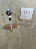 No One Fights Alone Awareness Beaded Pen | Handmade Support & Strength Giftn