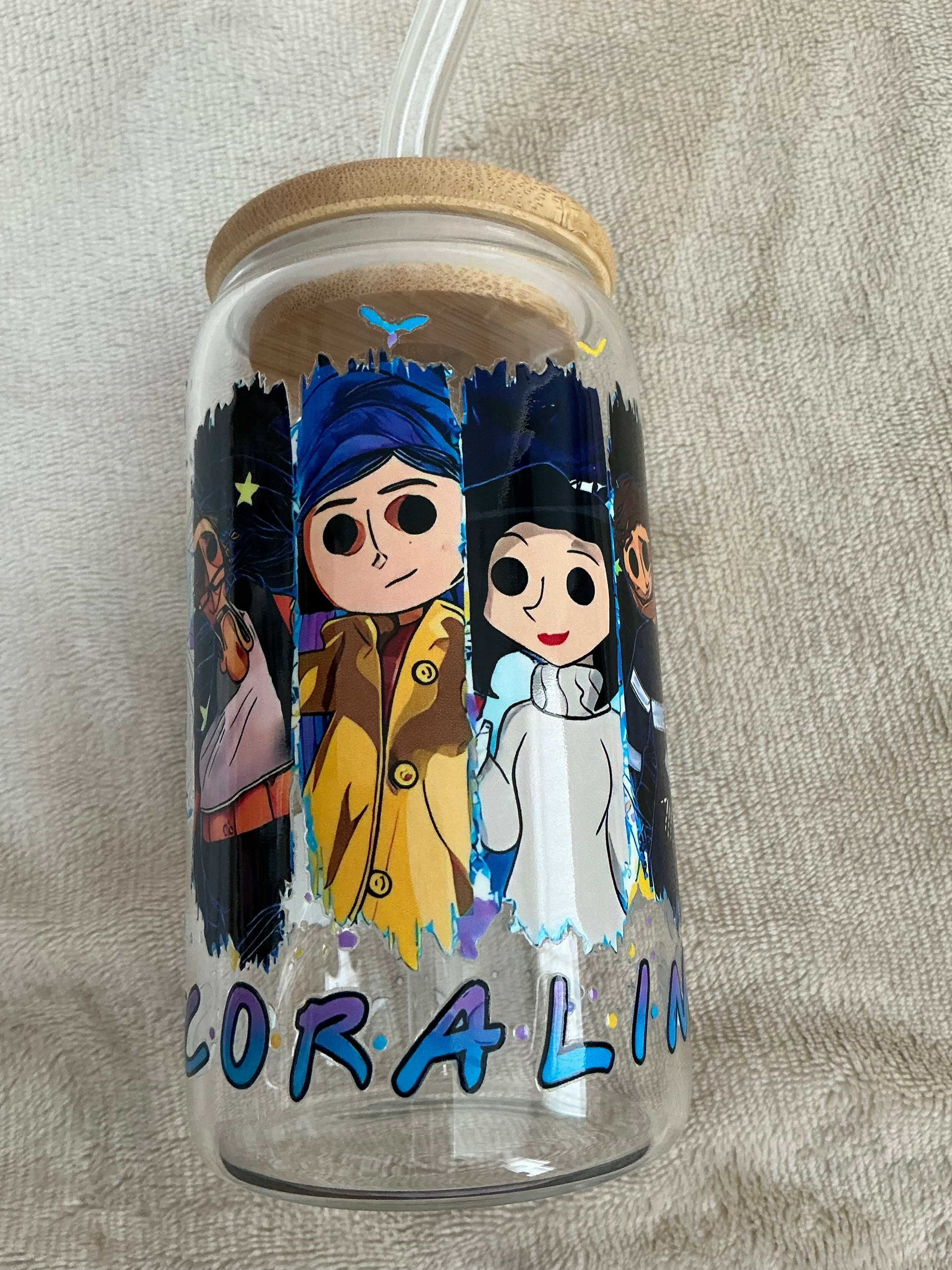 Coraline Full Character Glass Tumbler