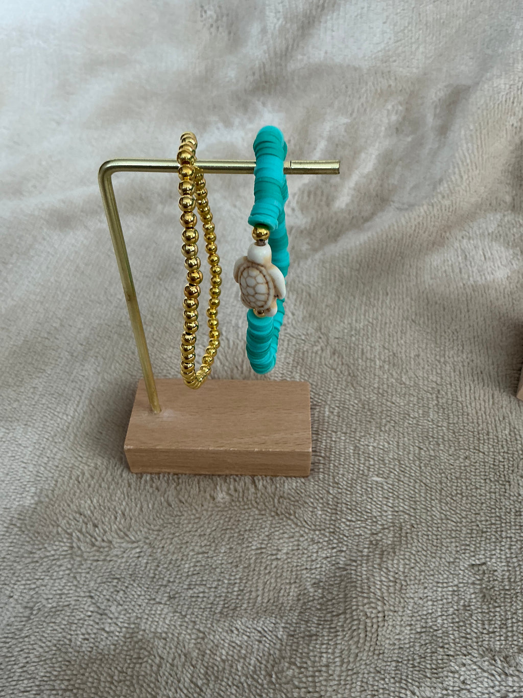 Sea Turtle Turquoise Stacked Bracelet Set