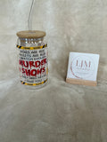 Murder Shows True Crime Glass Tumbler