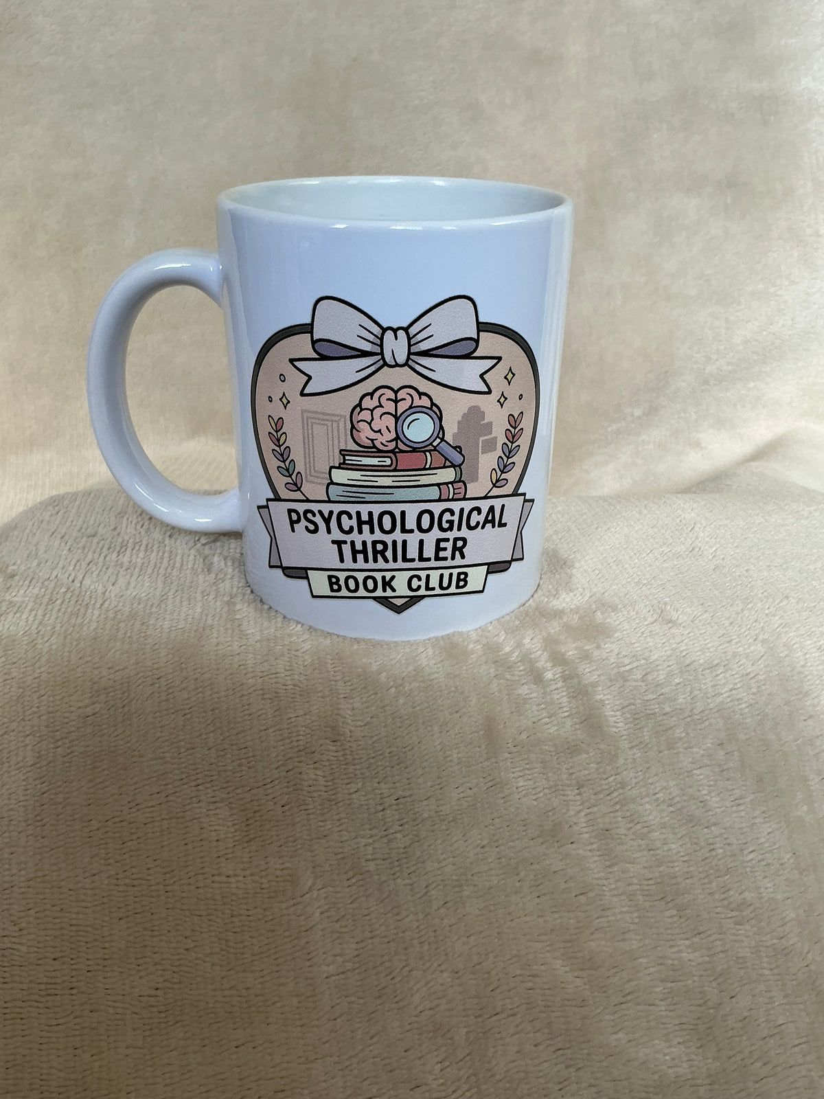 Psychological Thriller Book Club Mug — Mystery Reader Gift