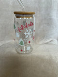❄️🎶 FaLaLaLa Christmas Glass Tumbler