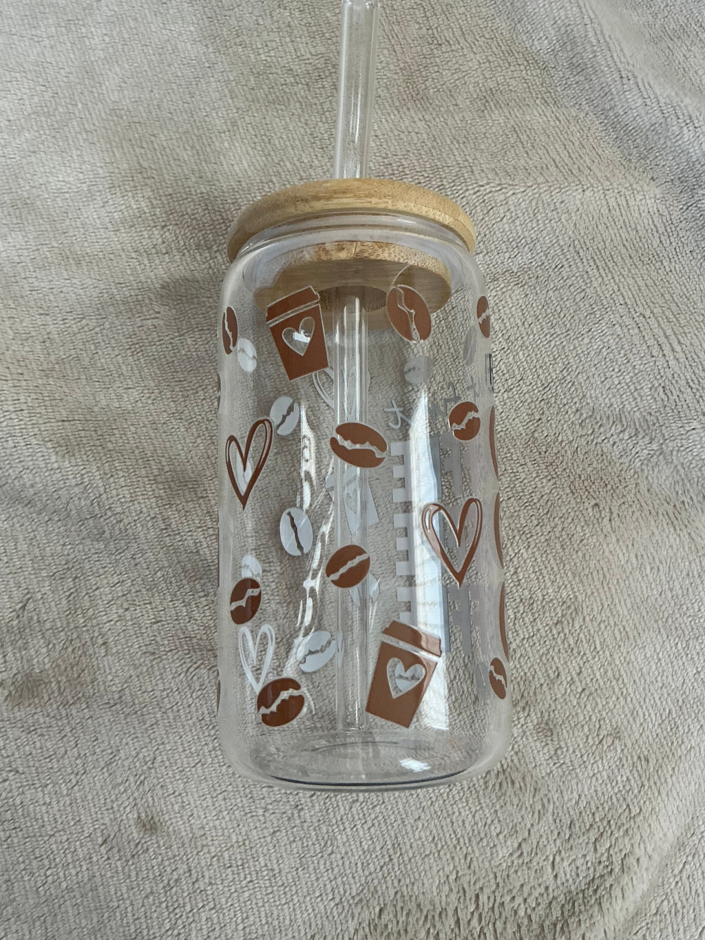 But First Coffee Glass Cup — Leopard & Neutral Vibes!