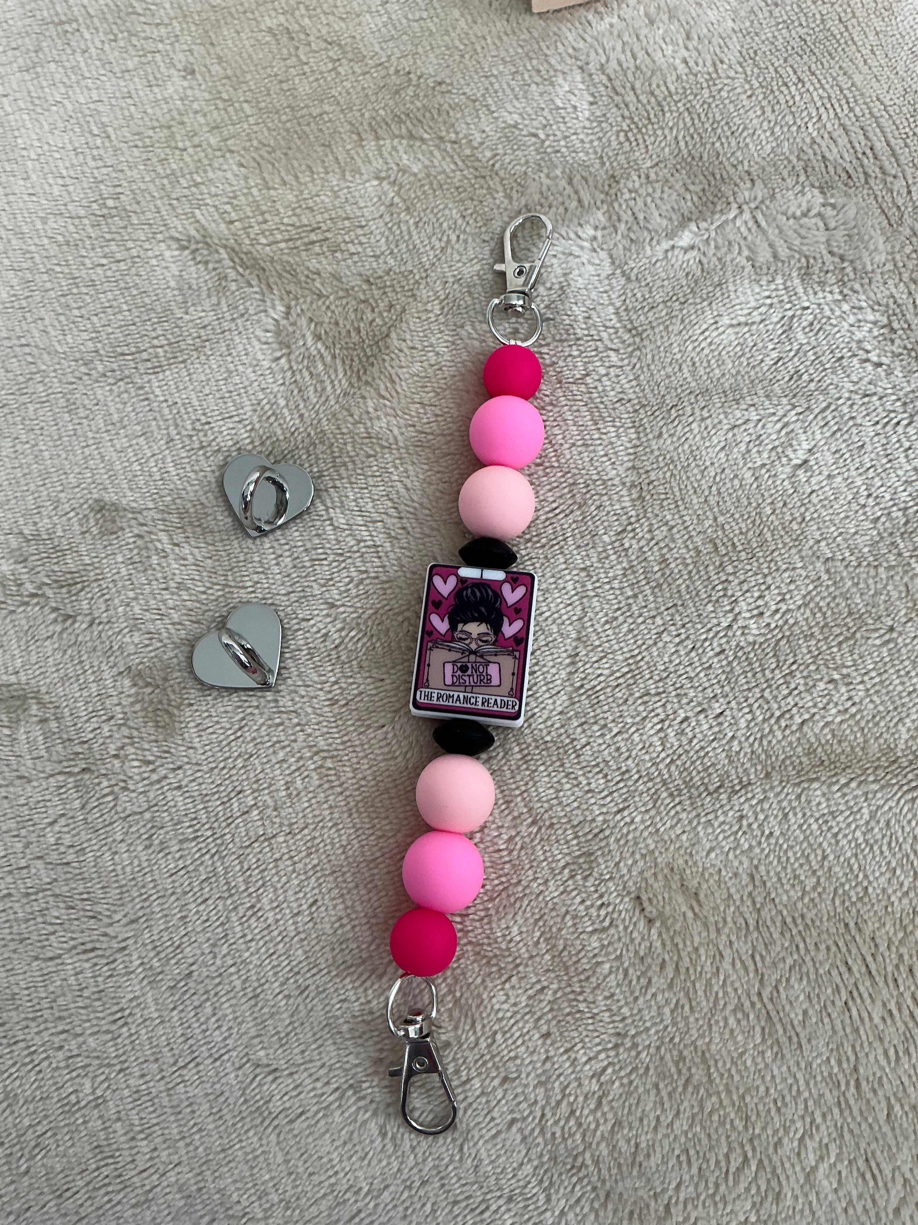 Do Not Disturb – The Romance Reader Handmade Kindle Strap | Pink Book Lover E-Reader Accessory