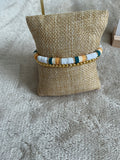 Golden Shores Bracelet Stack | Coastal Chic Beaded Set
