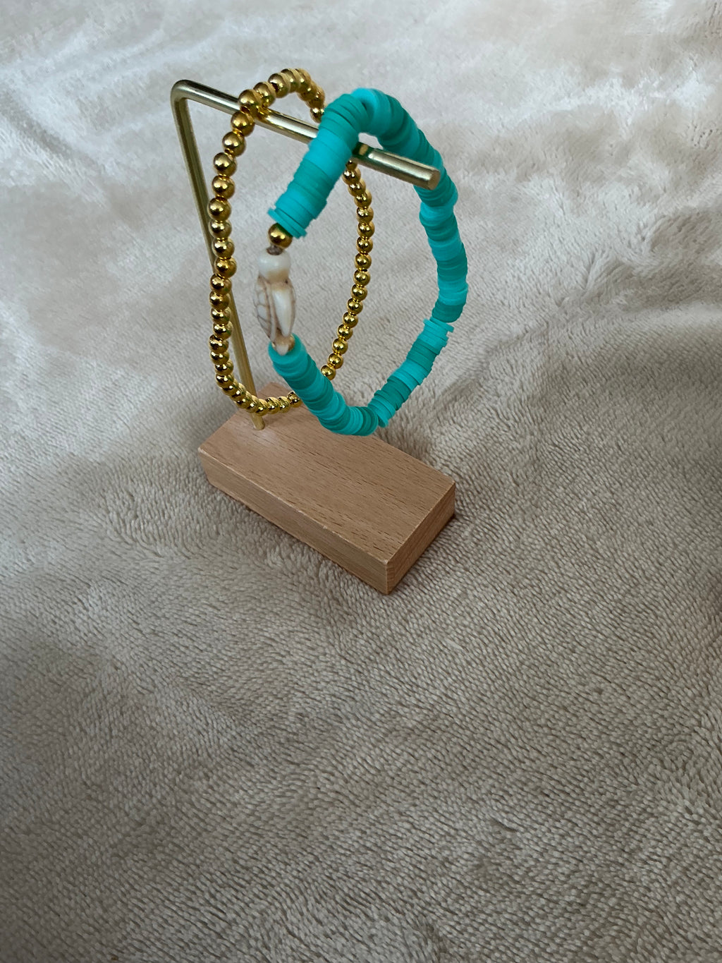 Sea Turtle Turquoise Stacked Bracelet Set