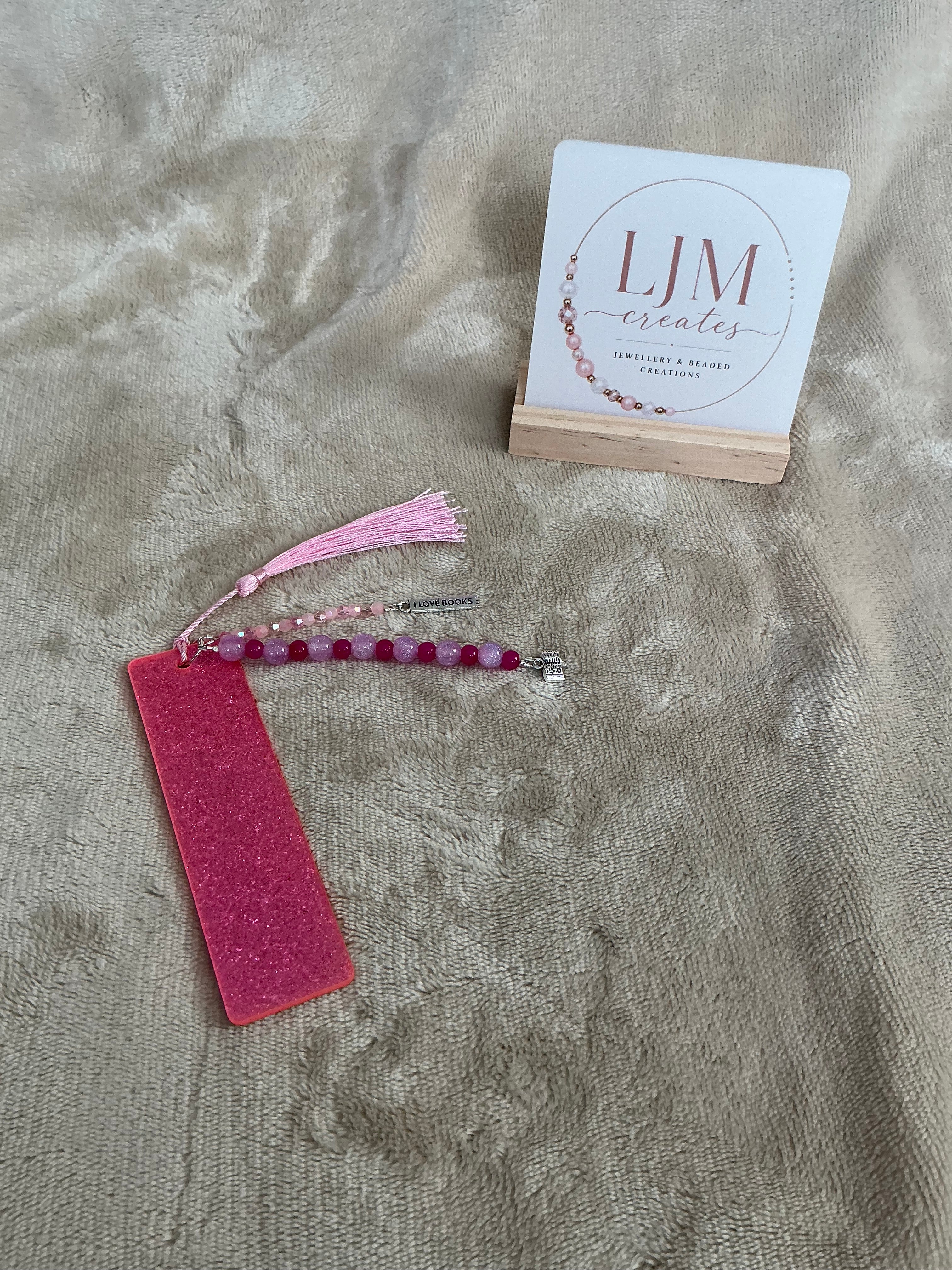 Glitter Beaded Bookmarks Collection – I Love Books