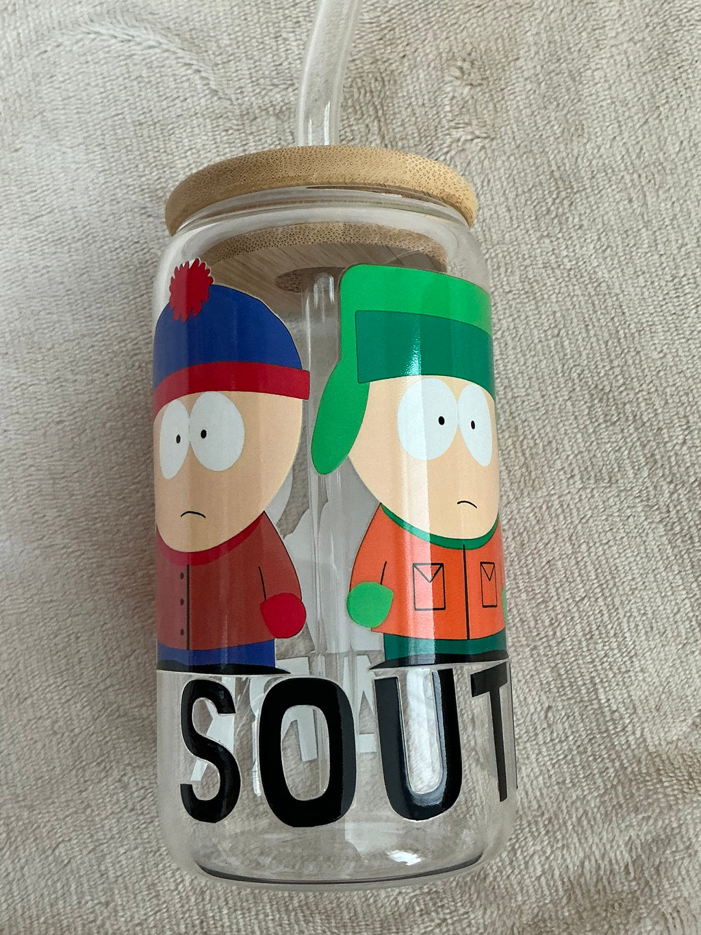 South Park Main Characters Glass Tumbler
