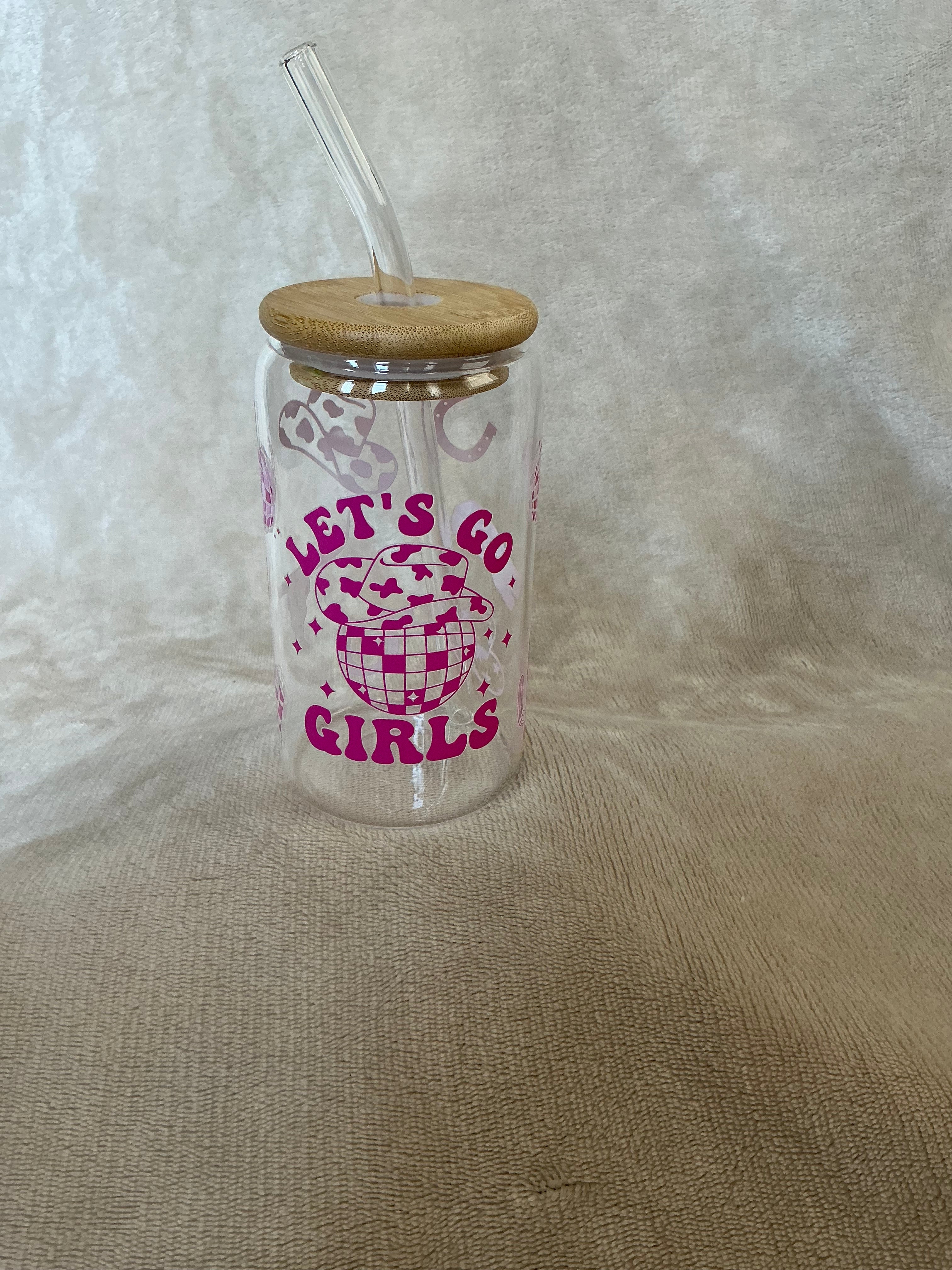 Let’s Go Girls Disco Cowgirl Glass Cup — Bachelorette & Party Vibes!