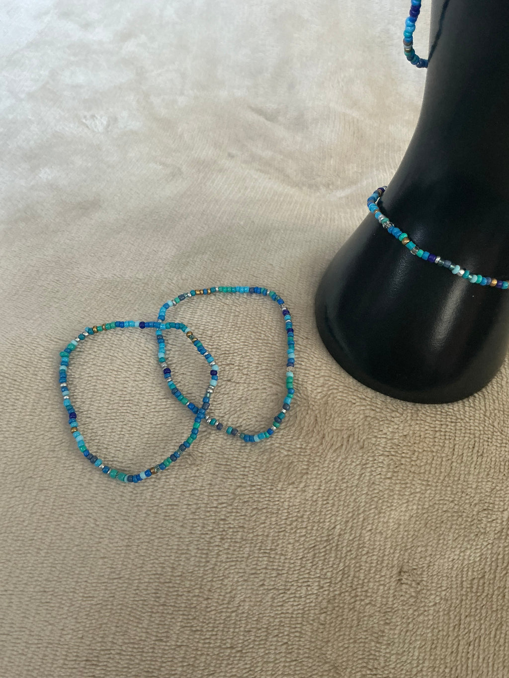 🌊 Ocean Blues Beaded Bracelet