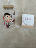 Mr Bean & Teddy Glass Tumbler