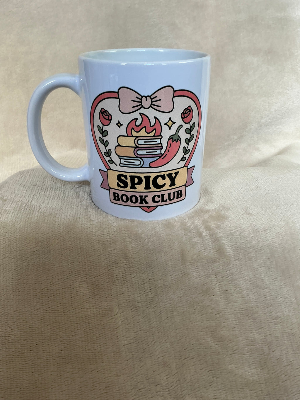 Spicy Book Club Mug — Fun Bold Reader Gift