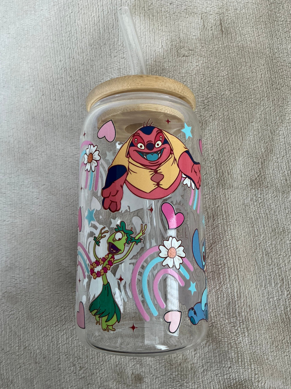 Lilo & Stitch Full Character Glass Tumbler