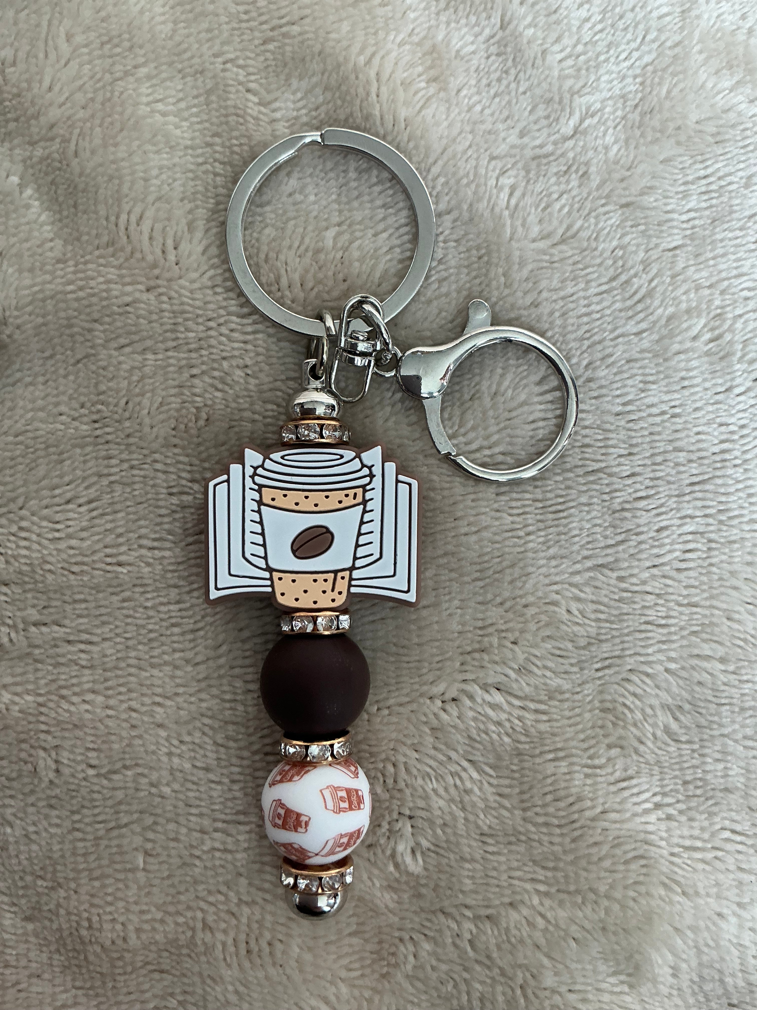 Coffee Lover Handmade Keyring Collection