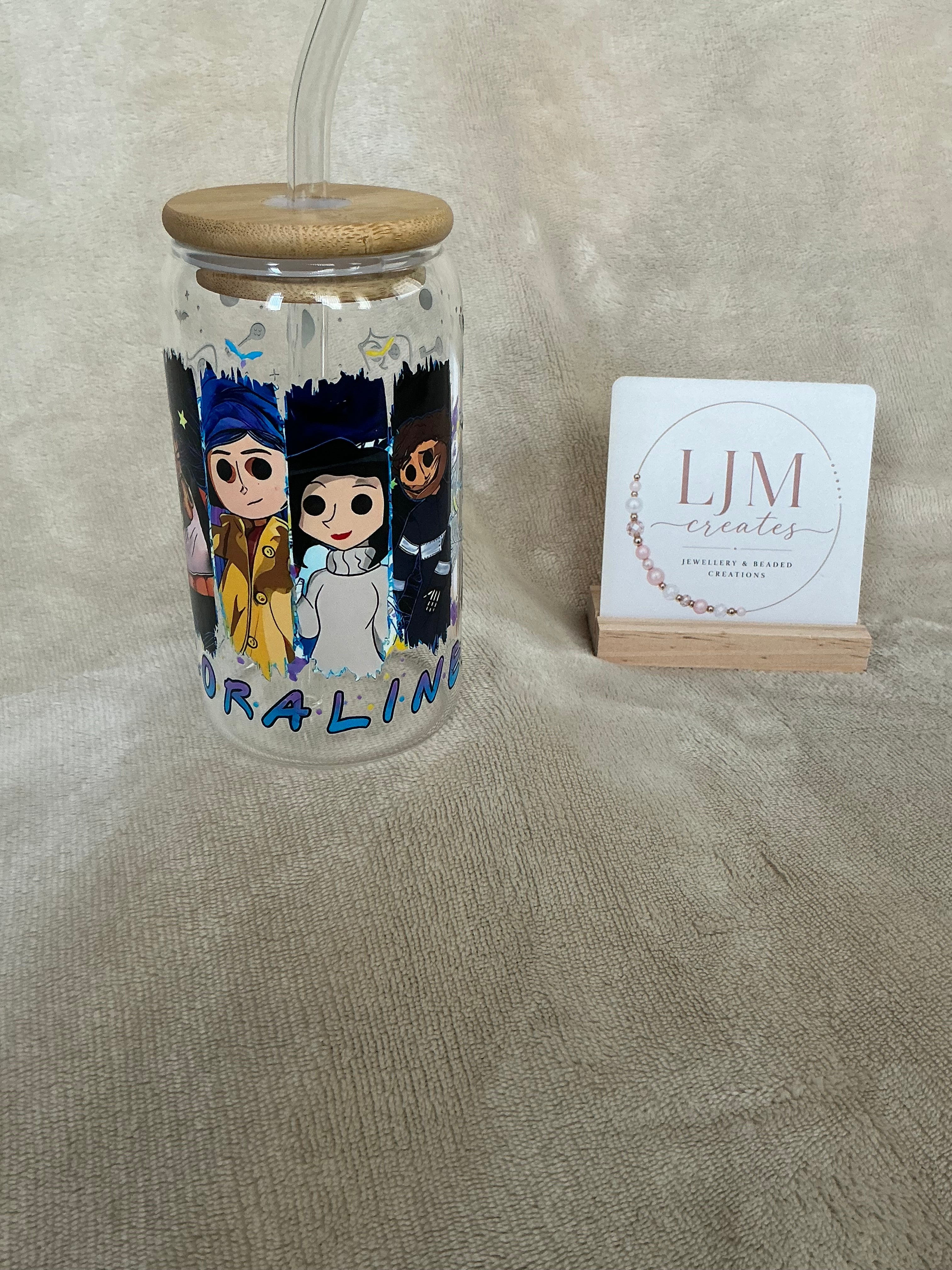 Coraline Full Character Glass Tumbler