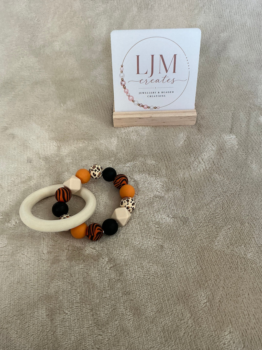 Safari Teething Ring | Animal Print Silicone Baby Teether