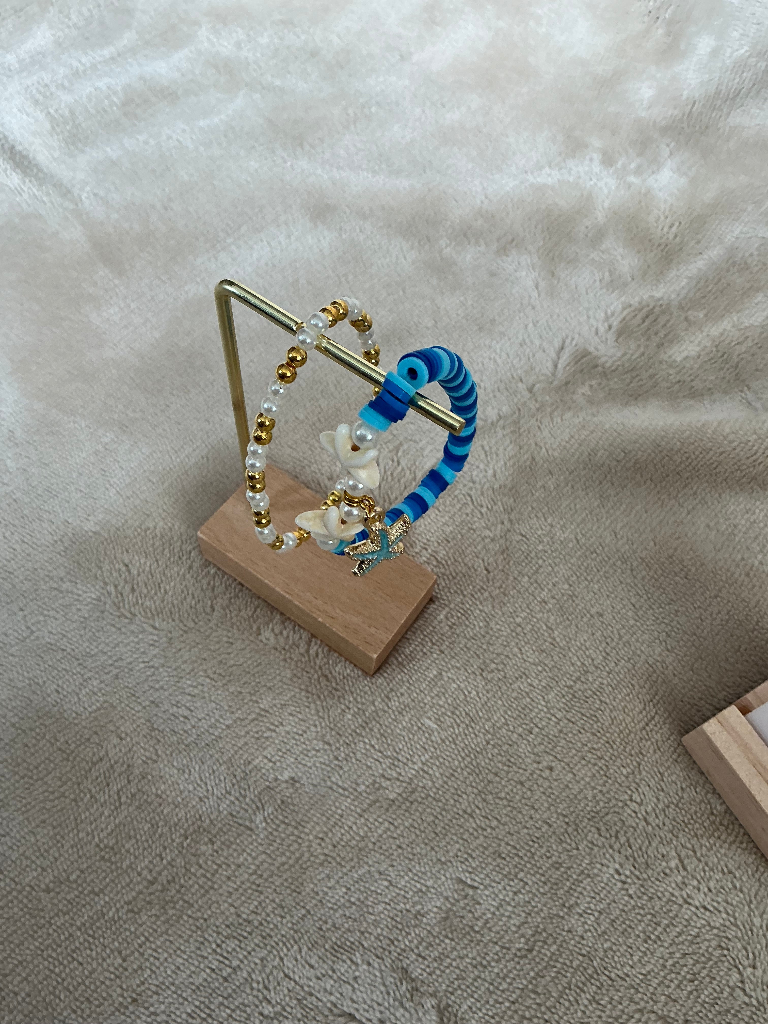 Starfish Ocean Theme Stacked Bracelet Set