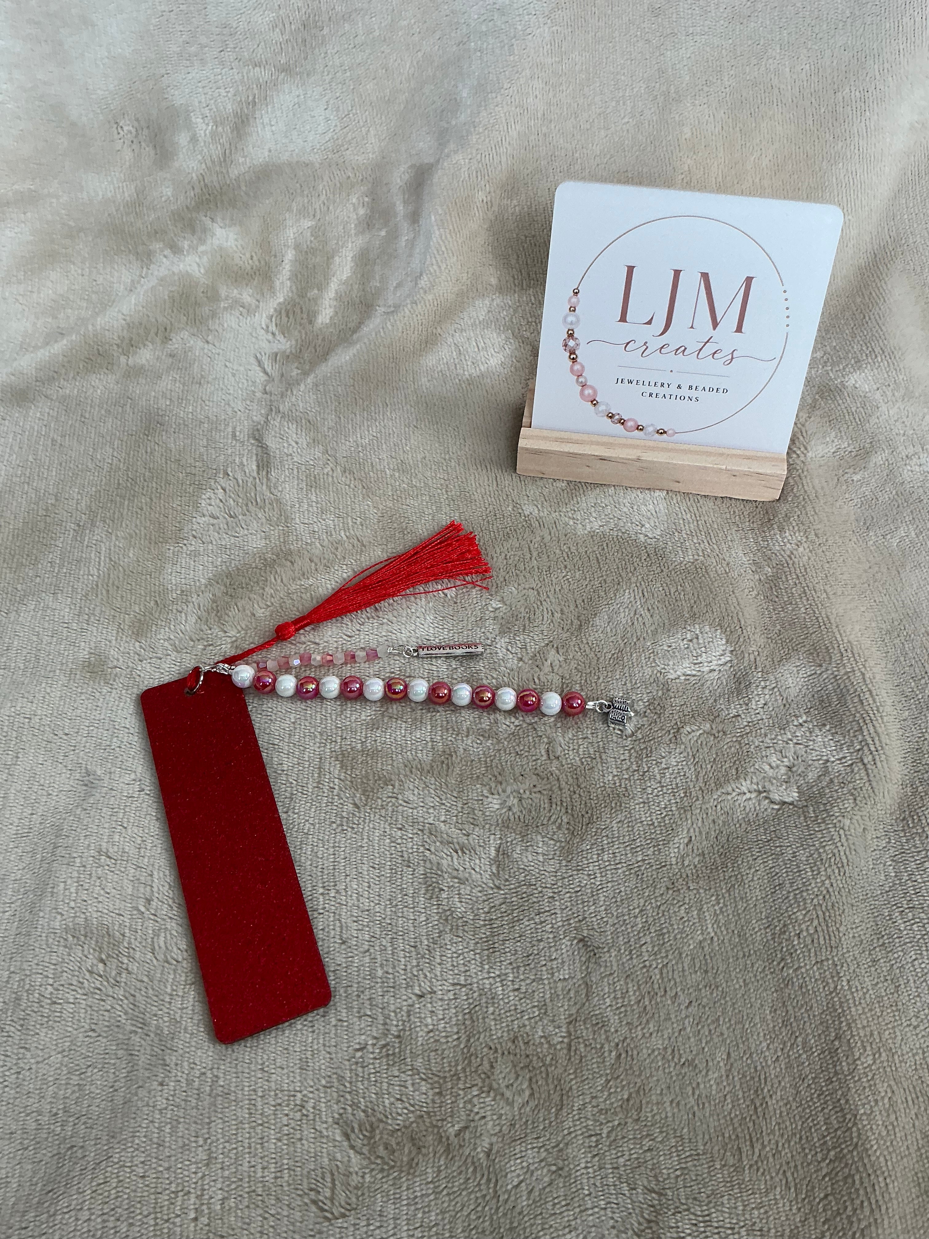 Glitter Beaded Bookmarks Collection – I Love Books
