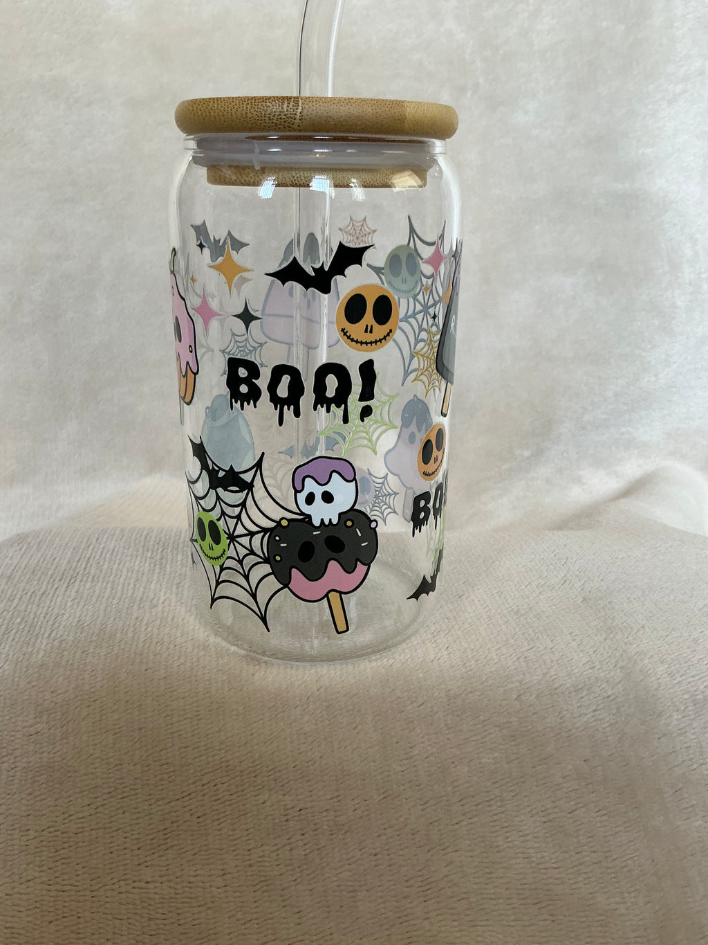 👻 Spooky Popsicle Halloween Glass Tumbler