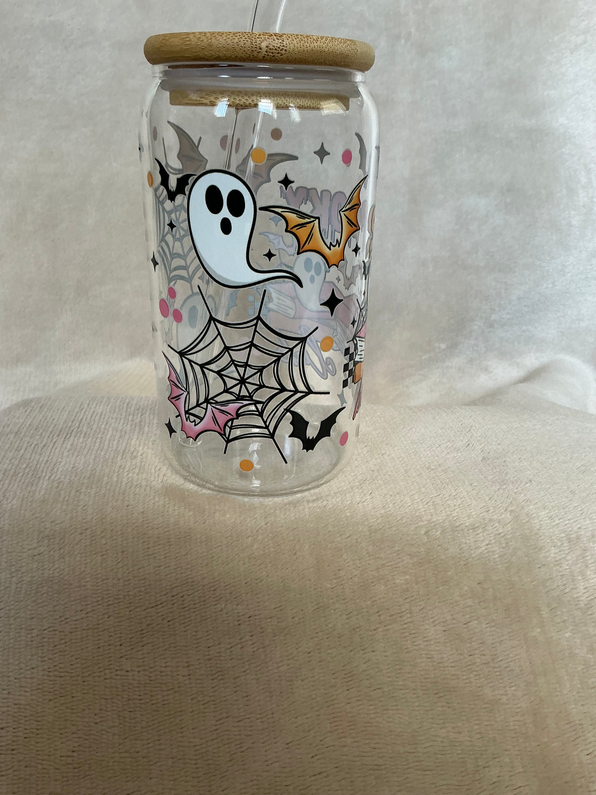 📖👻 Spooky Book Club Glass Tumbler
