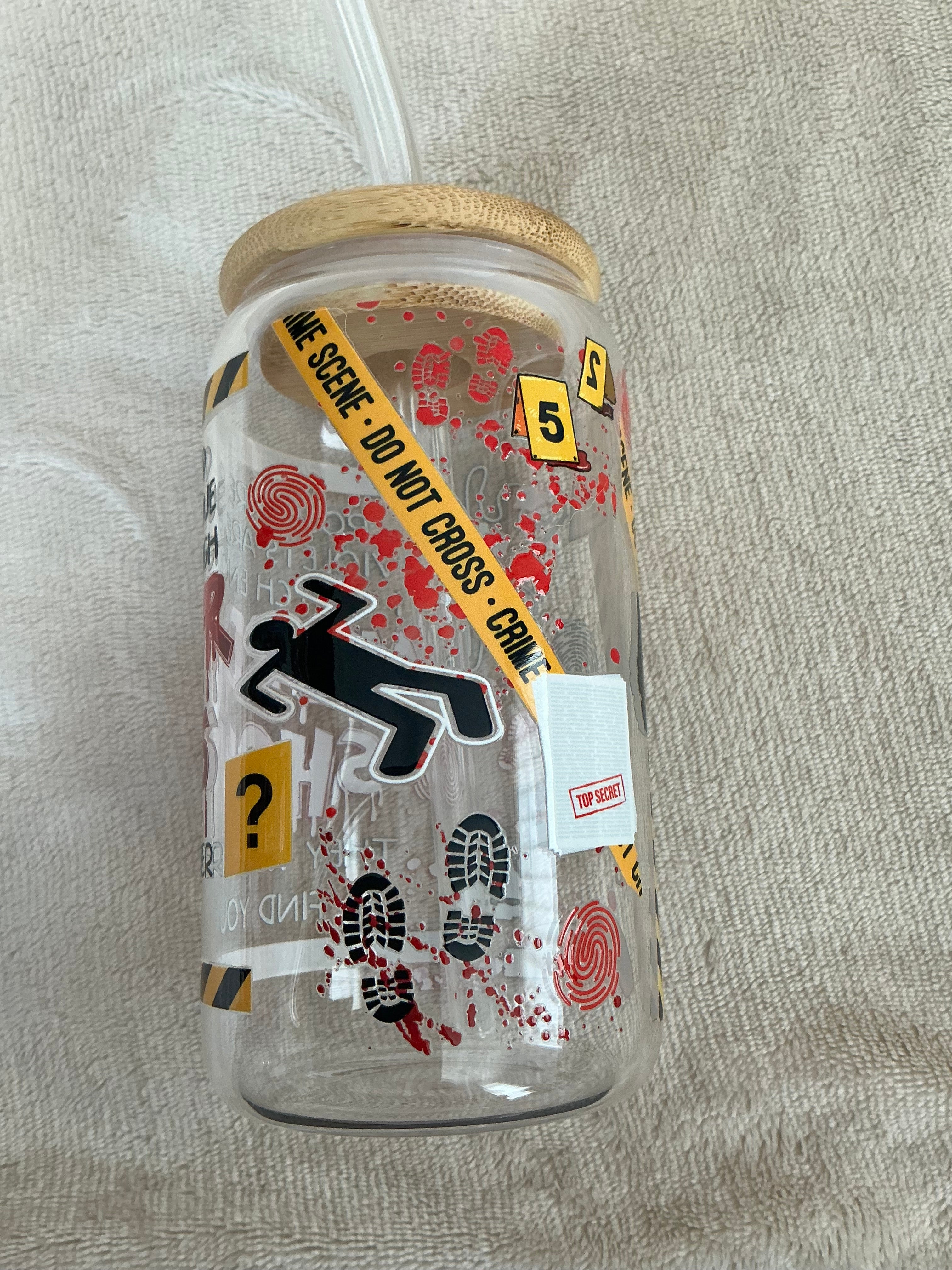 Murder Shows True Crime Glass Tumbler