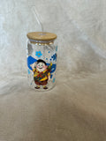 Disney Up Adventure Glass Cup — Russell, Dug & Carl!