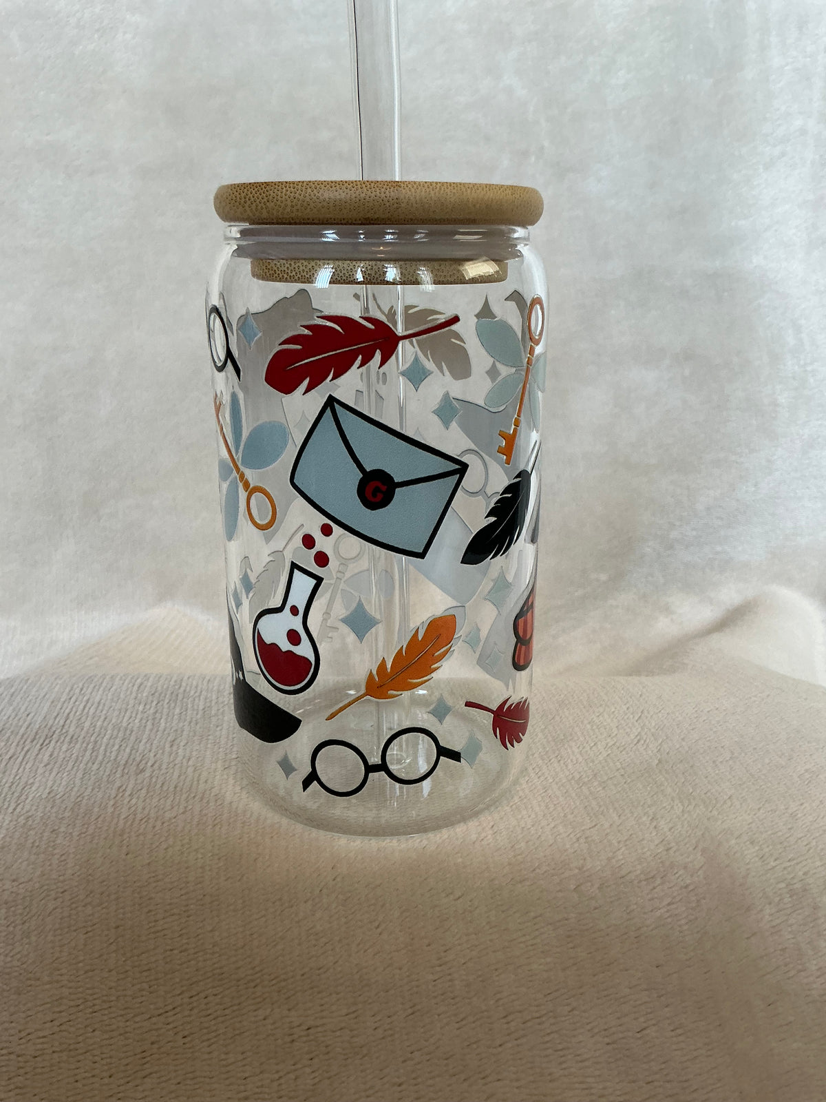 ⚡️ Wizard Magic Themed Glass Tumbler