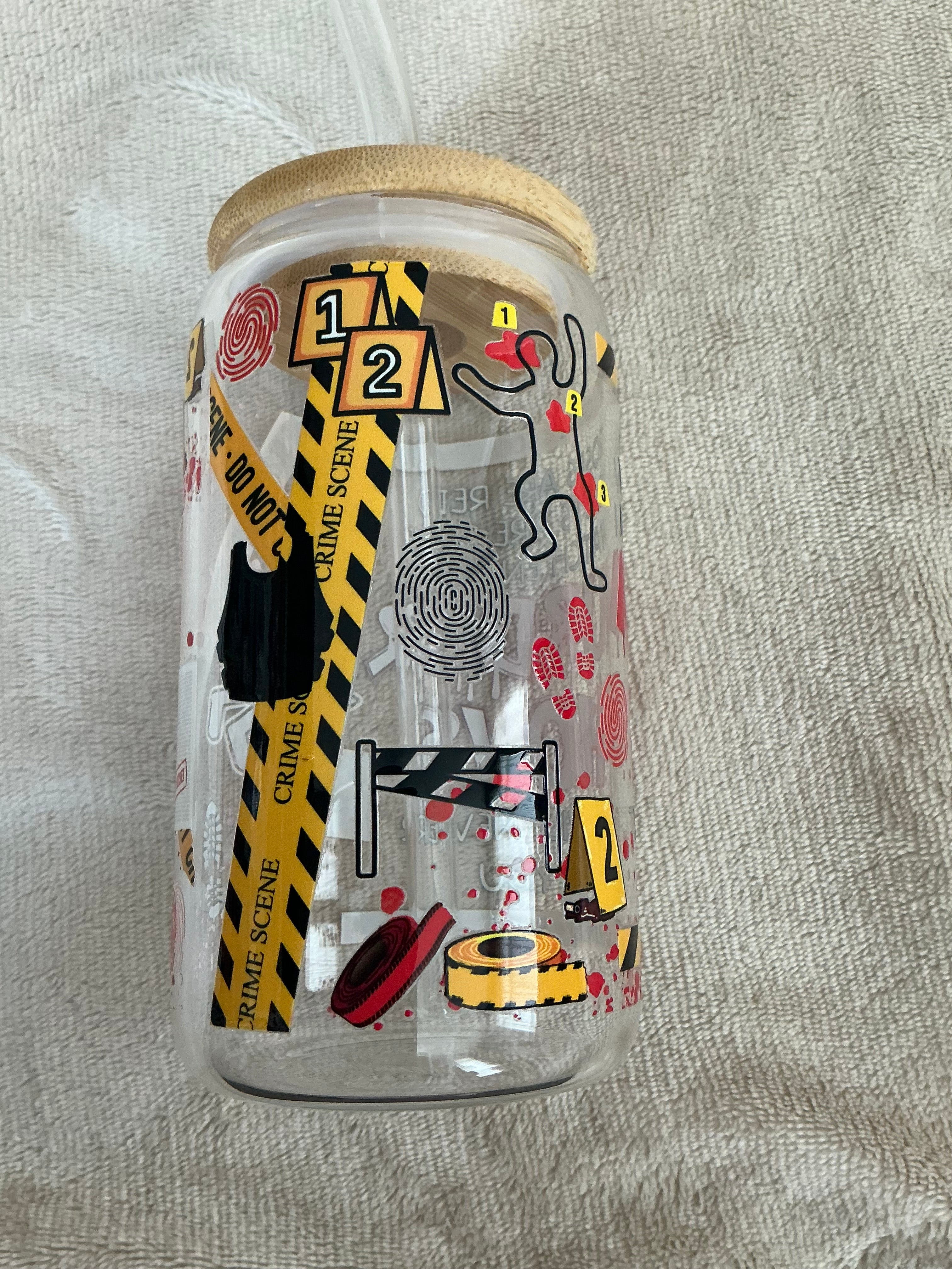 Murder Shows True Crime Glass Tumbler