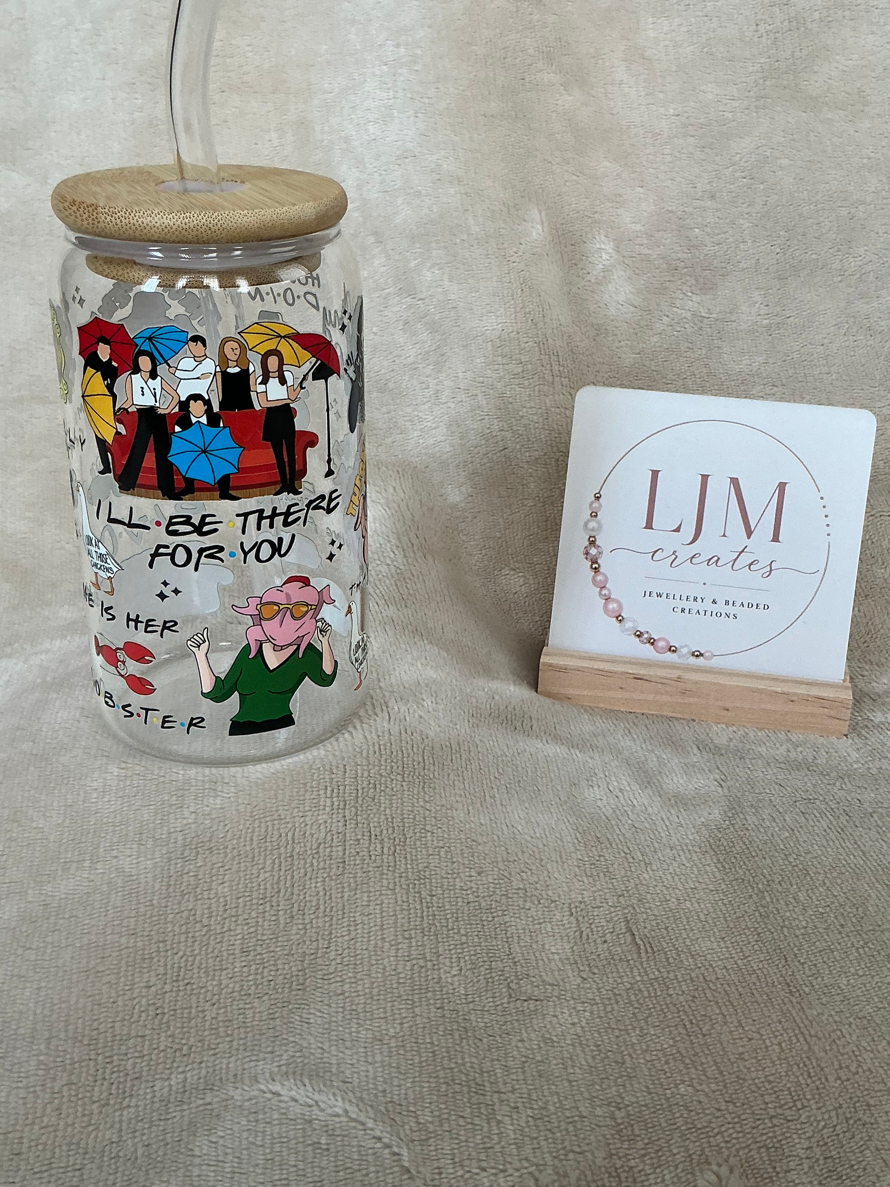 Friends Iconic Moments Glass Tumbler