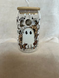 👻 Cute Spooky Ghost Glass Tumbler