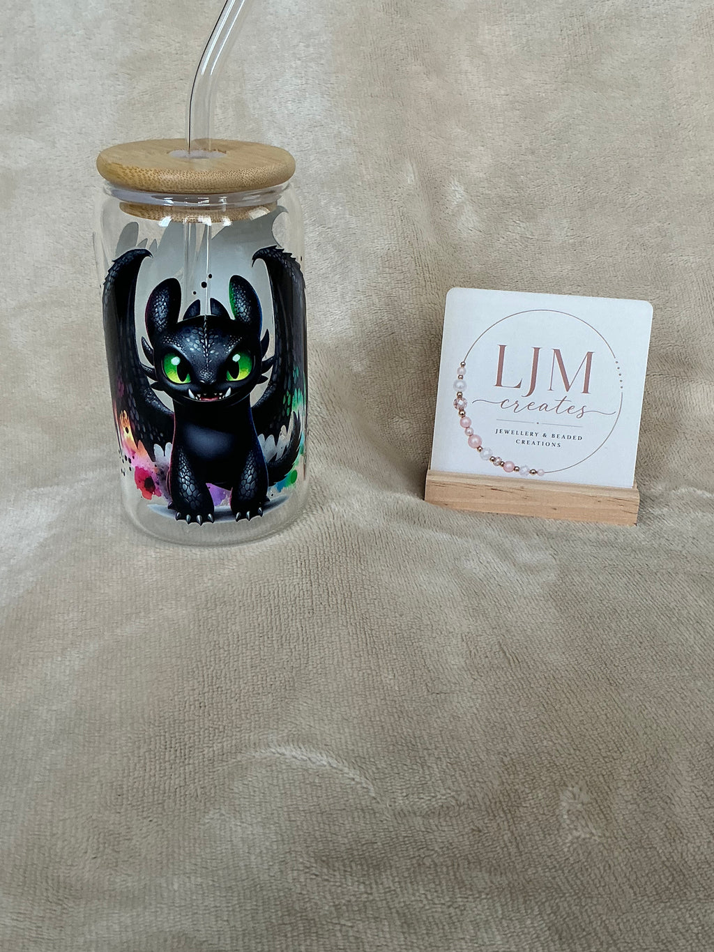 Toothless Night Fury Glass Tumbler