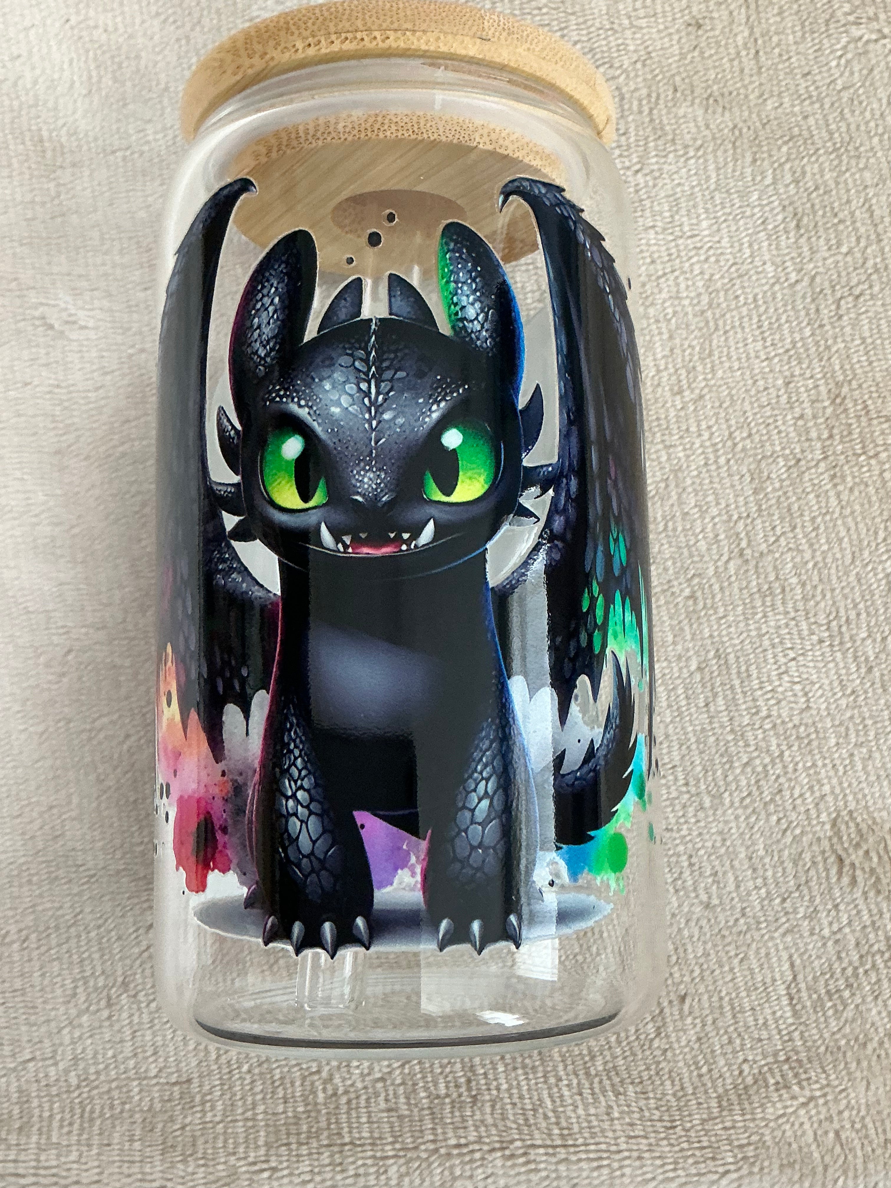 Toothless Night Fury Glass Tumbler