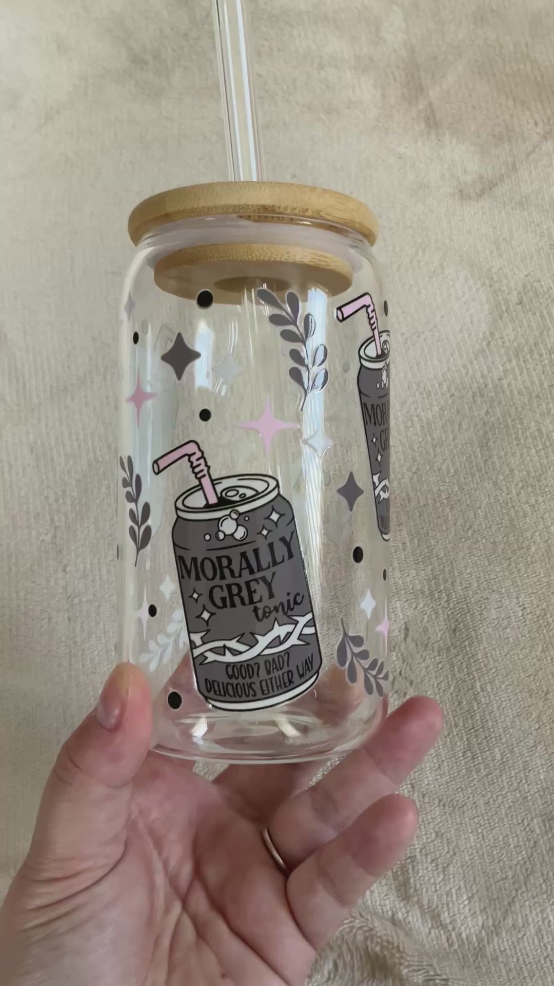 Morally Grey Tonic Glass Tumbler