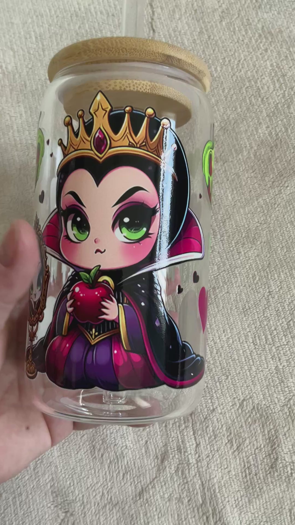 Evil Queen Glass Tumbler