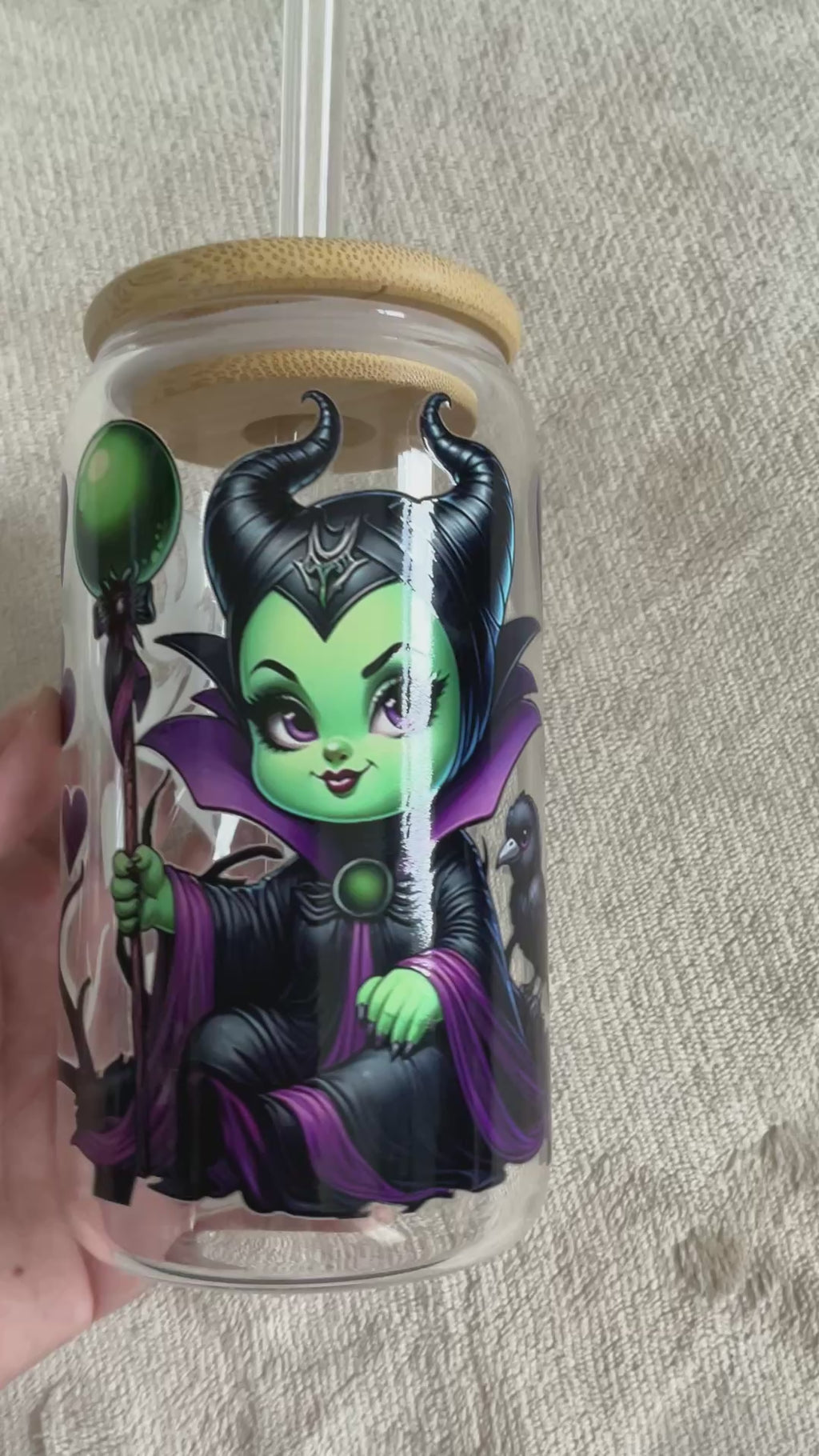 Maleficent Glass Tumbler