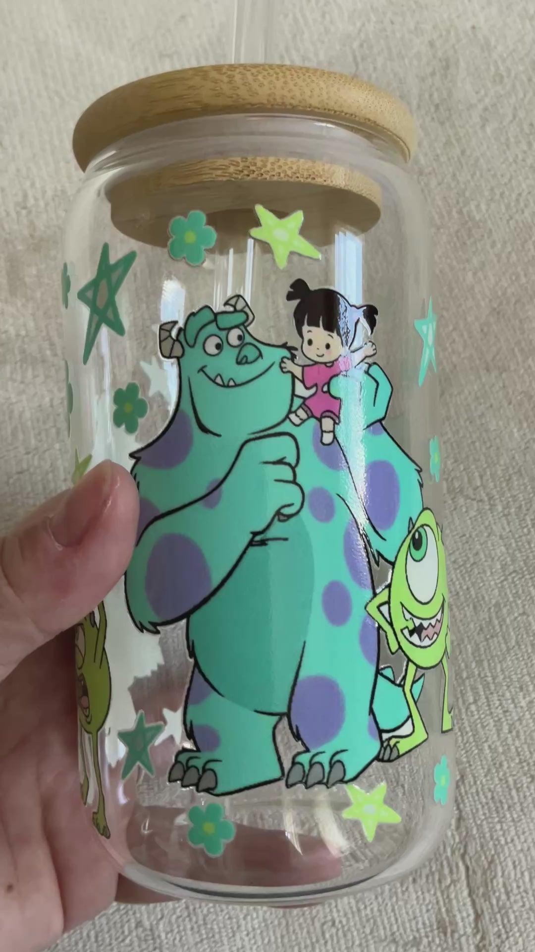 Monsters Inc. Glass Tumbler
