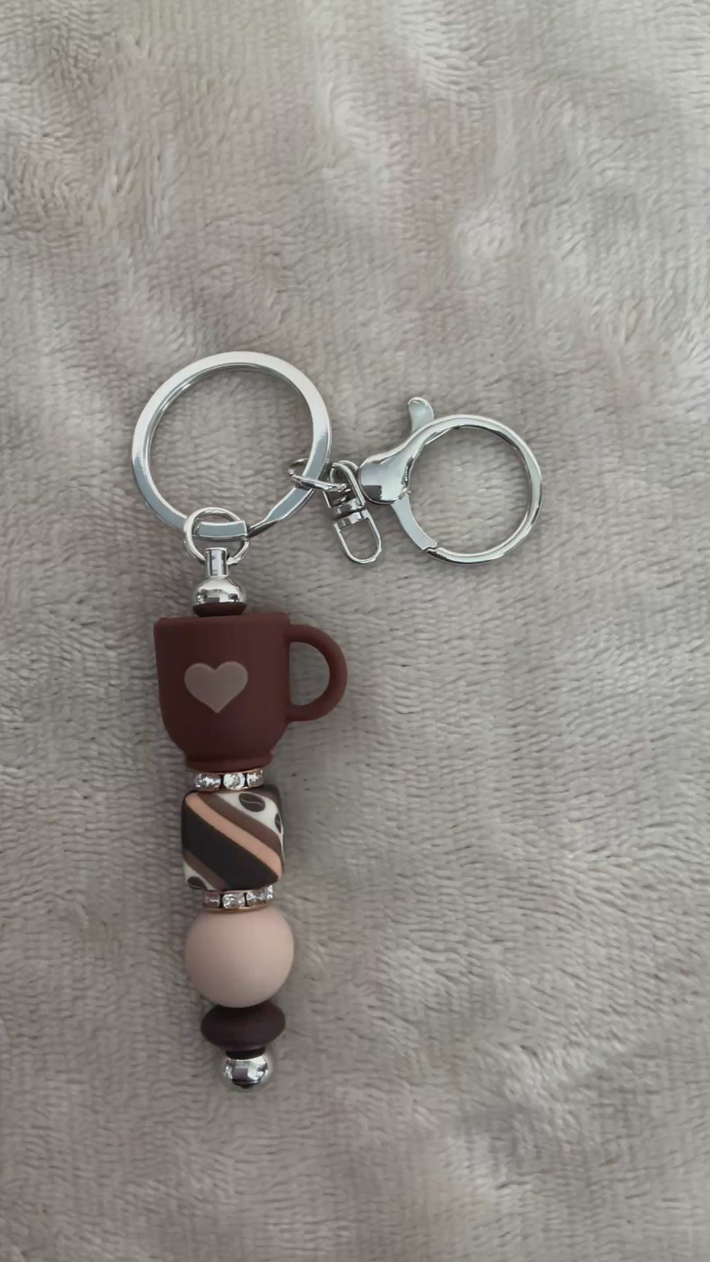 Coffee Lover Handmade Keyring Collection